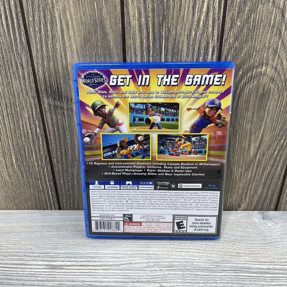 Little League World Series Baseball 2022 -Sony PlayStation 4 PS4 Tested Working